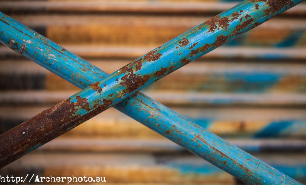 Metal oxidado, por Archerphoto, fotógrafo para empresas.